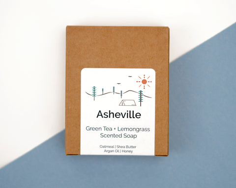 Asheville NC Scented Soap | Green Tea and Lemongrass