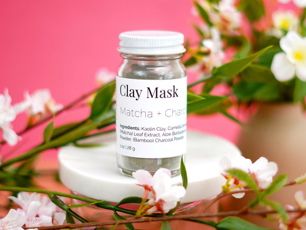 Matcha + Charcoal Clay Face Mask