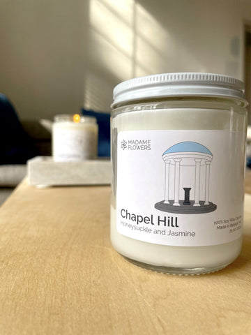 Chapel Hill North Carolina Candle | Honeysuckle + Jasmine